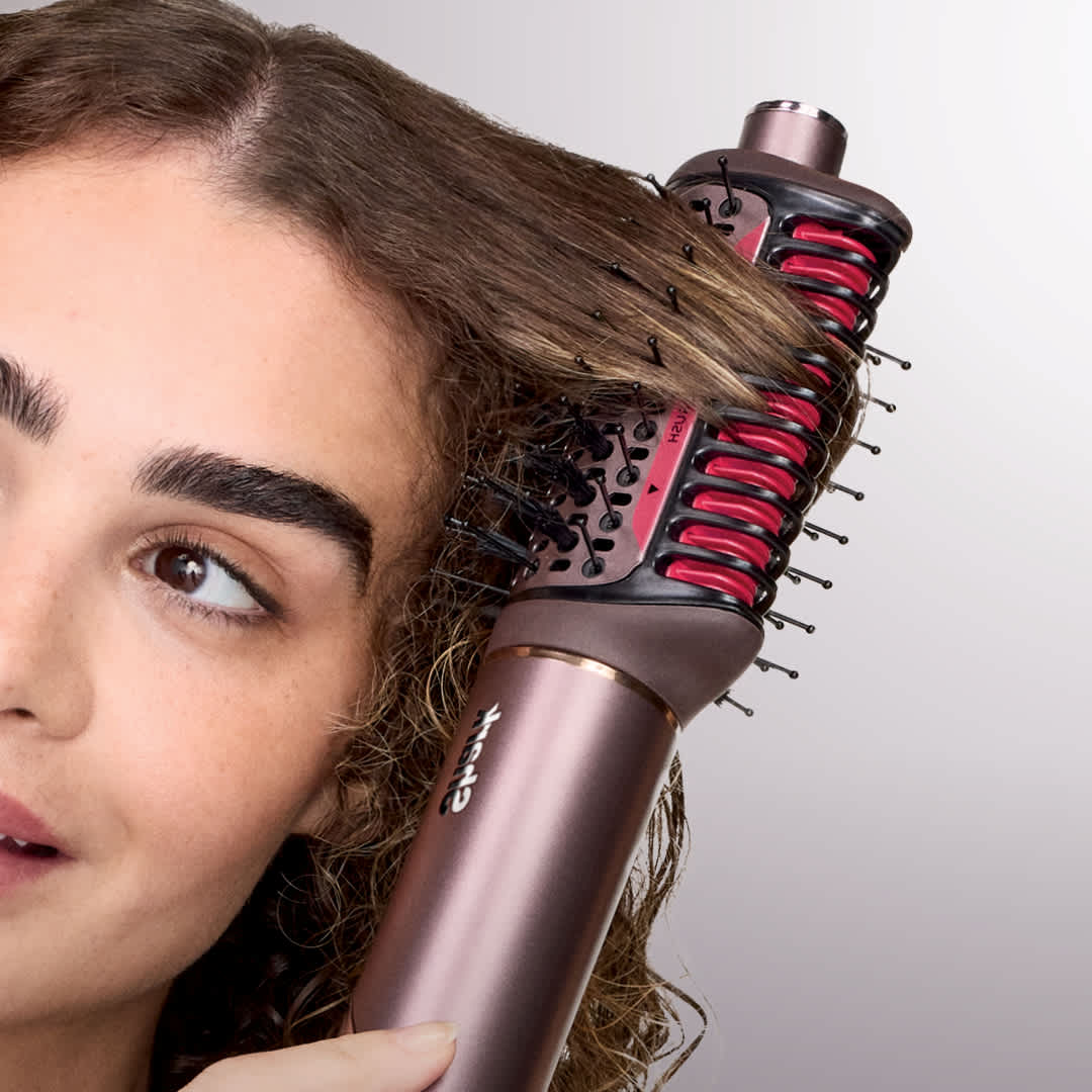 Shark® FlexFusion™ 5 in 1 Air Styler Straightener + Brush Set (Blush) Explore Hair Stylers Shark